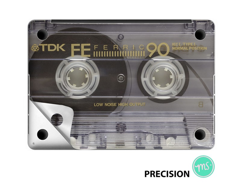 Gray Cassette Tape Recorder Laptop Skin Tape Recorder Gray Etsy