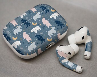 Bären, Sternbild Bärchen, Aufkleber für AirPods Premium 3M Vinyl für AirPods alle Modelle Beats Buds Samsung Galaxy Buds OnePlus an