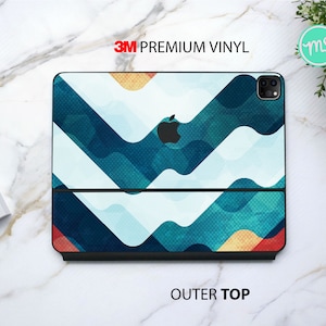 Abstraktes Wasser Muster 3 M Vinyl Skin für das Apple Magic Keyboard und Apple Smart Keyboard Folio für die iPad Pro und iPad Air