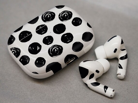 Macchie circolari nere pelle per AirPods premium 3M vinile | Etsy Italia