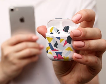 Abstract gekleurde figuren, sticker voor AirPods premium 3 M vinyl voor AirPods alle modellen Beats Buds Samsung Galaxy Buds OnePlus Buds en andere