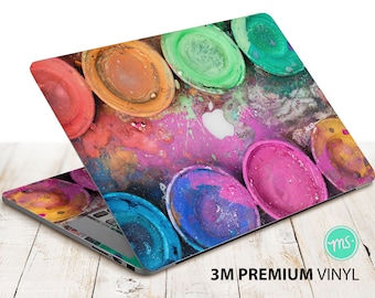 Autocollants Aquarelle Pour Ordinateur Portable – Protection Amovible, Motif Floral, Universel 12 à 15 Pouces