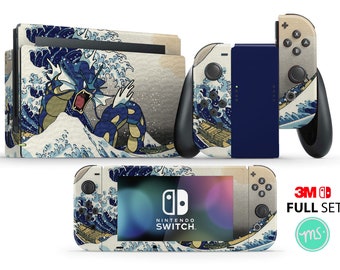 Nintendo  skin switch console switch oled skin gaming console skin joy cons skin wrap nintendo 3ds xl wrap ninendo case light teal switch