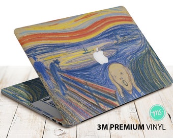 The Scream by Edward Munch , sticker for Laptop premium 3M vinyl sticker for all MacBook models and other laptops