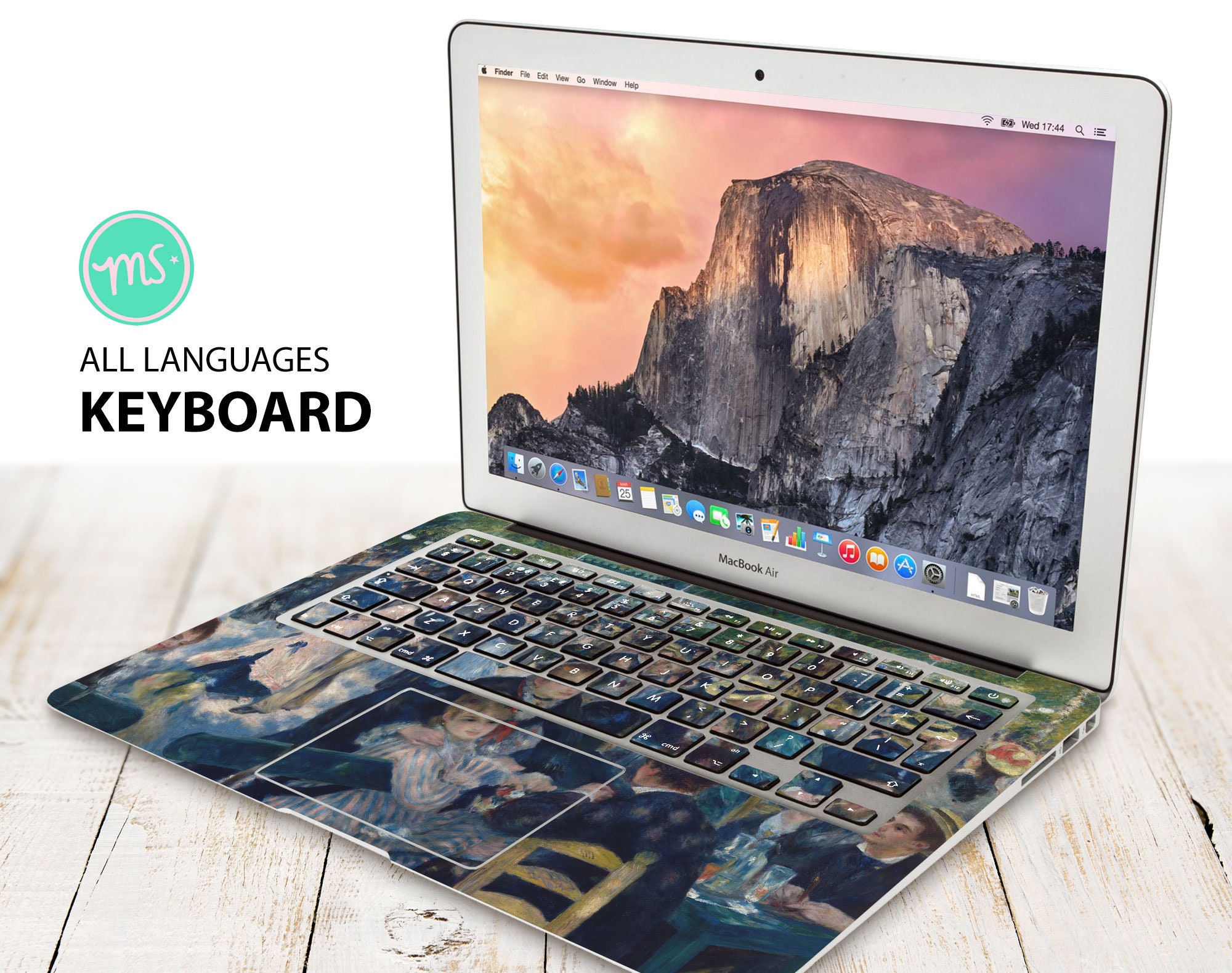 Art touchpad sticker skin macbook air 13 Macbok Pro 15 Decal Etsy