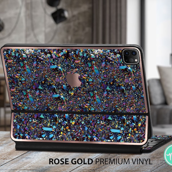 Gorgeous premium vinyl skin with awesome METALLIC EFFECT for the Apple Keyboards for iPad Pro and iPad Air