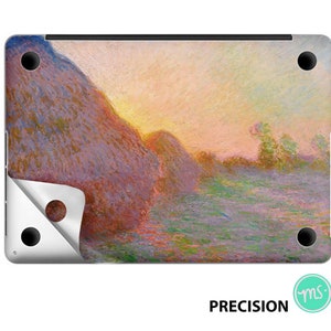 Heuhaufen von Claude Monet Premium 3 M Vinyl Aufkleber für alle MacBook Modelle und andere Laptops