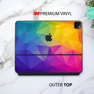 Excelente adesivo de vinil 3M para o Apple Magic Keyboard e o Apple Smart Keyboard Folio para iPad Pro e iPad Air.