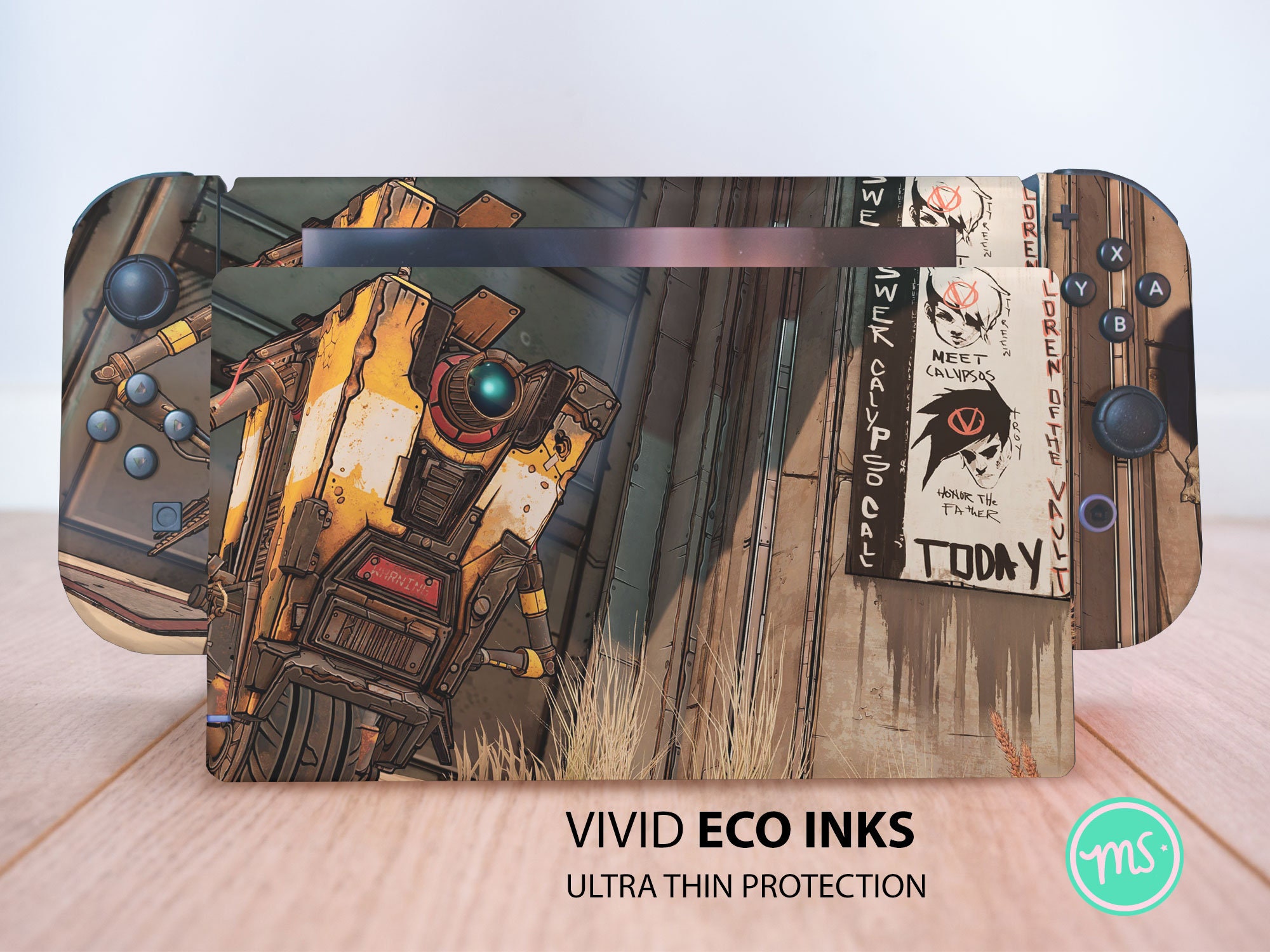 Claptrap From Borderlands 3 Nintendo Skin Borderlands 3 OLED - Etsy Finland