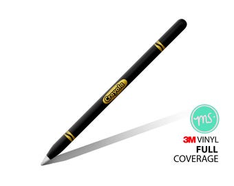 May include: Black stylus with gold accents and the Crayola logo. The stylus has a white tip and is labeled with "3M Vinyl Full Coverage".