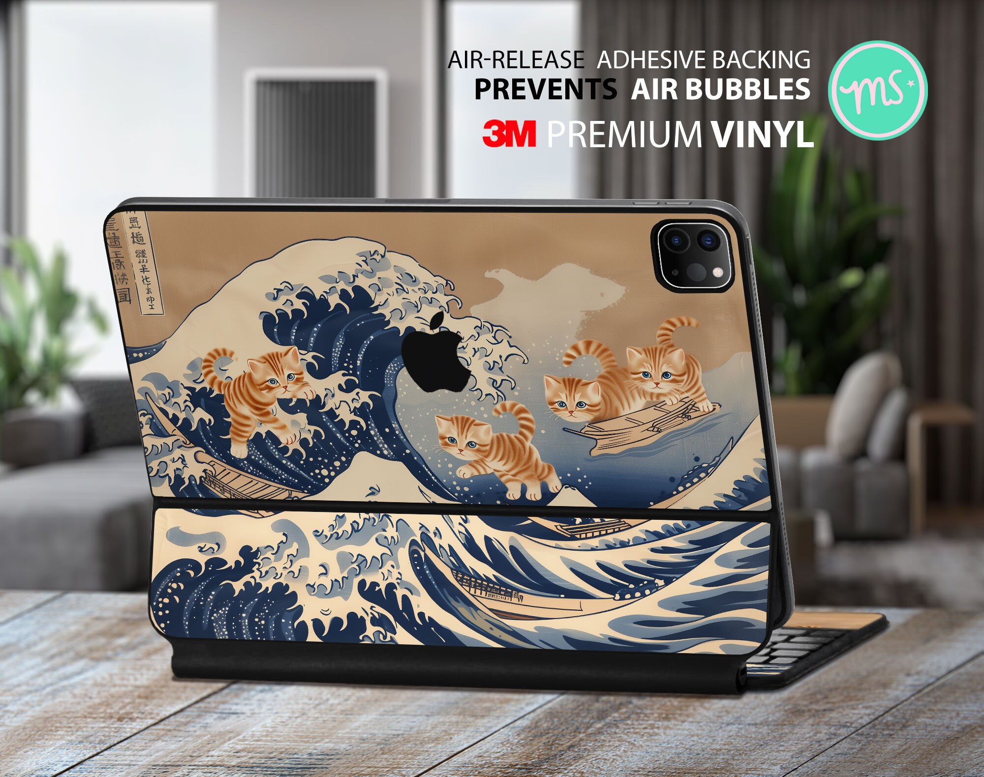 Great 3M vinyl skin for the Apple Magic Keyboard and Apple Smart Keyboard Folio for iPad Pro and iPad Air