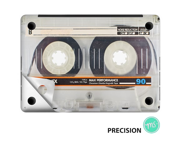 Audio Cassette With Color Label Premium 3M Vinyl Sticker for All MacBook  Models and Other Laptops 