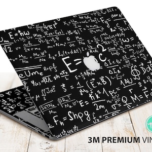 Wiskundige formules op Blackboard-laptopskin premium vinylsticker van 3 M voor alle MacBook-modellen en andere laptops
