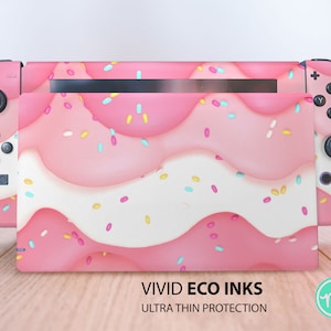 Birthday cake texture Nintendo skin premium 3M vinyl skin for Nintendo Switch, Nintendo Switch OLED and Nintendo Lite