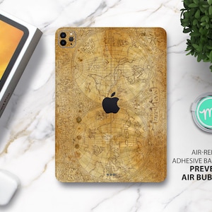 Vintage Weltkarte iPad Skin Premium 3 M Skin für alle iPad, Amazon Kindle und Samasung Galaxy Tabs Modelle