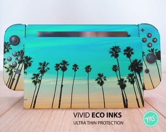 Palm trees California sunset Nintendo skin premium 3M vinyl skin for Nintendo Switch, Nintendo Switch OLED and Nintendo Lite