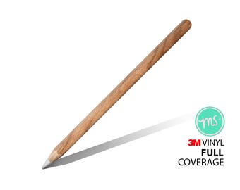 May include: A wooden-textured stylus with a white tip, angled against a white background. The stylus has a natural wood grain appearance. The image includes the text "3M VINYL FULL COVERAGE" and a circular logo.