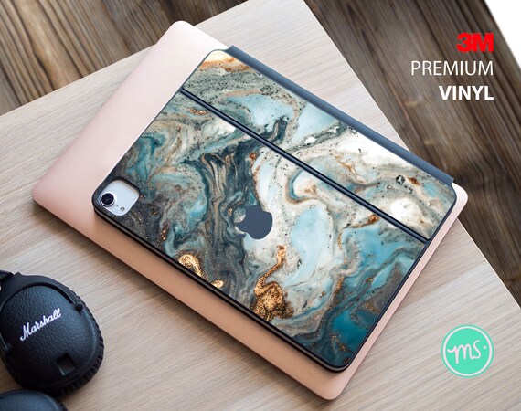 ブルーマーブルインクアート iPad マジックキーボードケース 3M