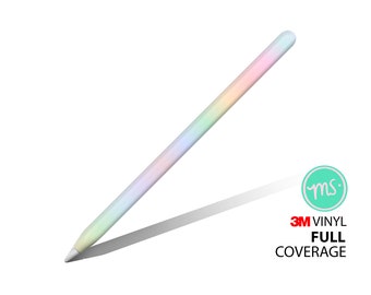 May include: A rainbow-colored Apple Pencil with a white tip. The pencil is on a white background with a shadow. The text "3M VINYL FULL COVERAGE" is visible in the lower right corner of the image.