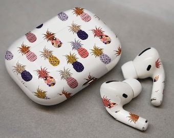 Kleurrijke ananas, creatief ontwerp, sticker voor AirPods premium 3 M vinyl voor AirPods alle modellen Beats Buds Samsung Galaxy Buds OnePlus Bu