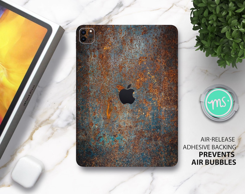 Metal rust texture iPad skin premium 3M skin for all iPad, Amazon Kindle and Samasung Galaxy Tabs models image 2