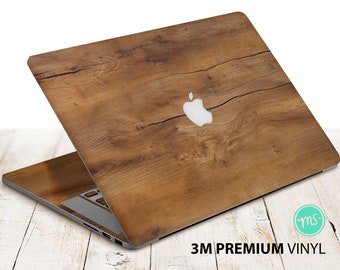 Brown wood texture , skin for Macbook premium 3M vinyl sticker for all MacBook models and other laptops