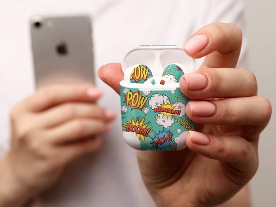 Pop Art Design , Cool Print , Boom , Skin for Airpods Pop Art Design , Cool Print , Boom , Skin for Airpods