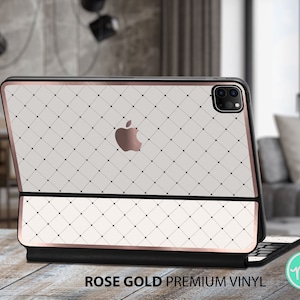 Prachtige premium vinyl skin met geweldig METAAL EFFECT voor de Apple-toetsenborden voor iPad Pro en iPad Air