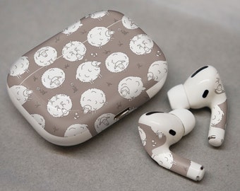 Schattige witte lammetjes, sticker voor AirPods premium 3 M vinyl voor AirPods alle modellen Beats Buds Samsung Galaxy Buds OnePlus Buds en andere