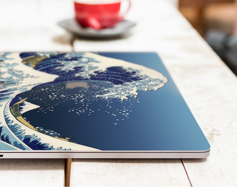 The Great Wave off Kanagawa von Katsushika Hokusai , Skin für MacBook Premium 3M Vinyl Aufkleber für alle MacBook Modelle und andere Laptops Bild 7