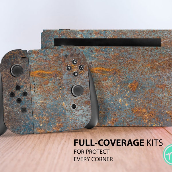 Metal rust texture premium 3M vinyl skin for Nintendo Switch, Nintendo Switch OLED and Nintendo Lite