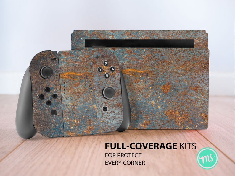 Metal Rust Texture Premium 3M Vinyl Skin for Nintendo Switch, Nintendo ...