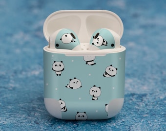 Niedliche Cartoon Pandas , Aufkleber für AirPods Premium 3M Vinyl für AirPods alle Modelle Beats Buds Samsung Galaxy Buds OnePlus Buds und andere