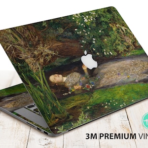 Ophelia by John kett Millais iPad Hülle premium 3 M Vinyl Aufkleber für alle MacBook Modelle und andere Laptops