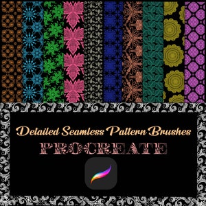 Procreate Detailed Pattern Stamps Brushes
