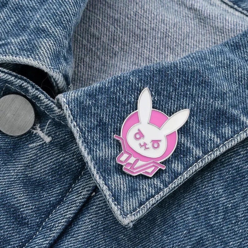 Cute Overwatch Dva Logo Video Game Enamel Pin Anniversary Gift Gift for ...