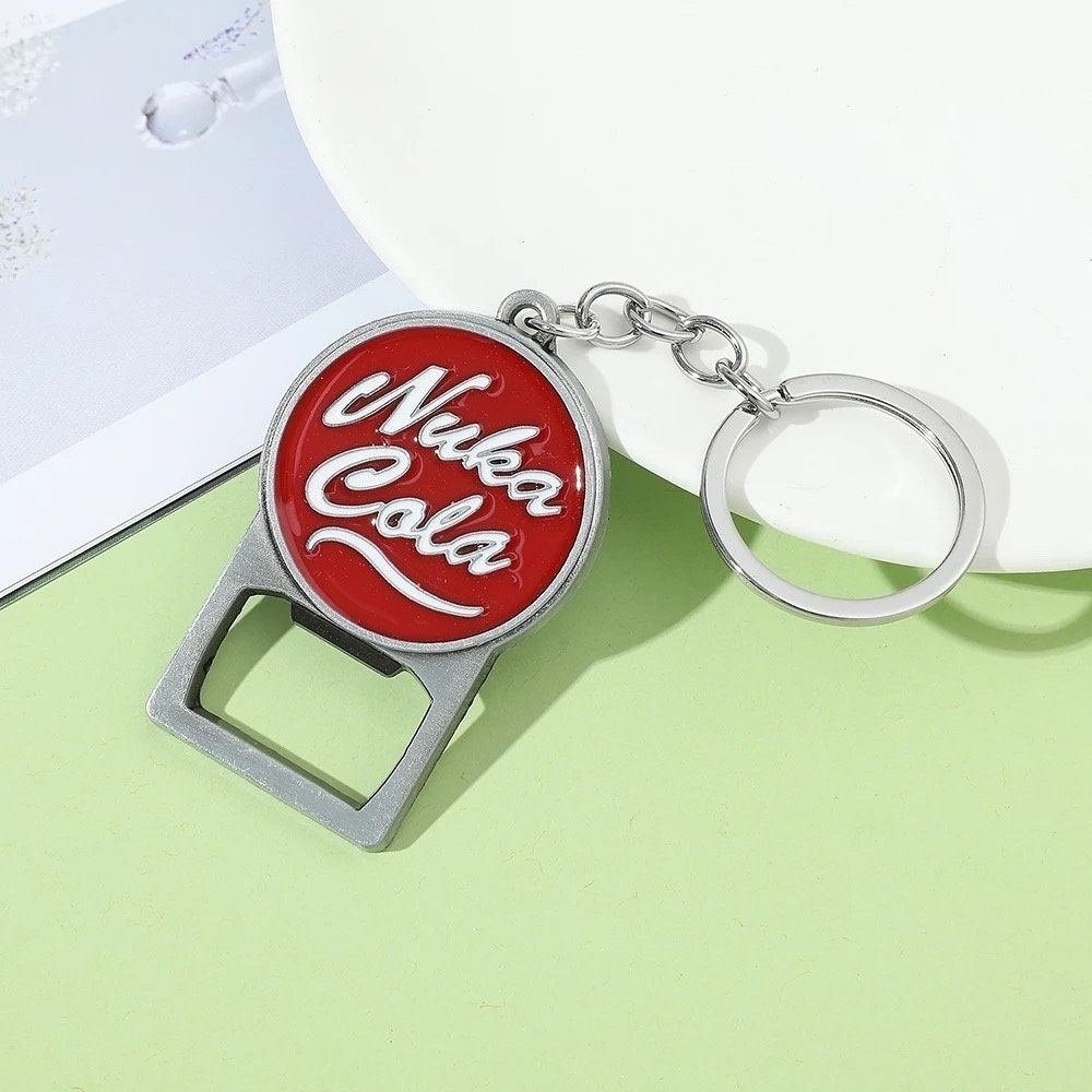 Fallout Video Game Nuka Cola Bottlecap Keychain / Keyring and Bottle ...