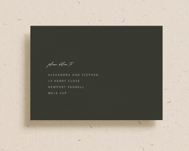 Modern Script Arched Save the Date Alana Collection image 9