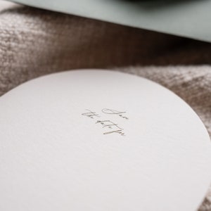 Modern Script Arched Save the Date Alana Collection image 3