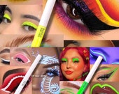Neon Eyeliner Liquid Pigment Neon Eyeshadow Blacklight Glow in the dark Liquid Pigment Water proof liner