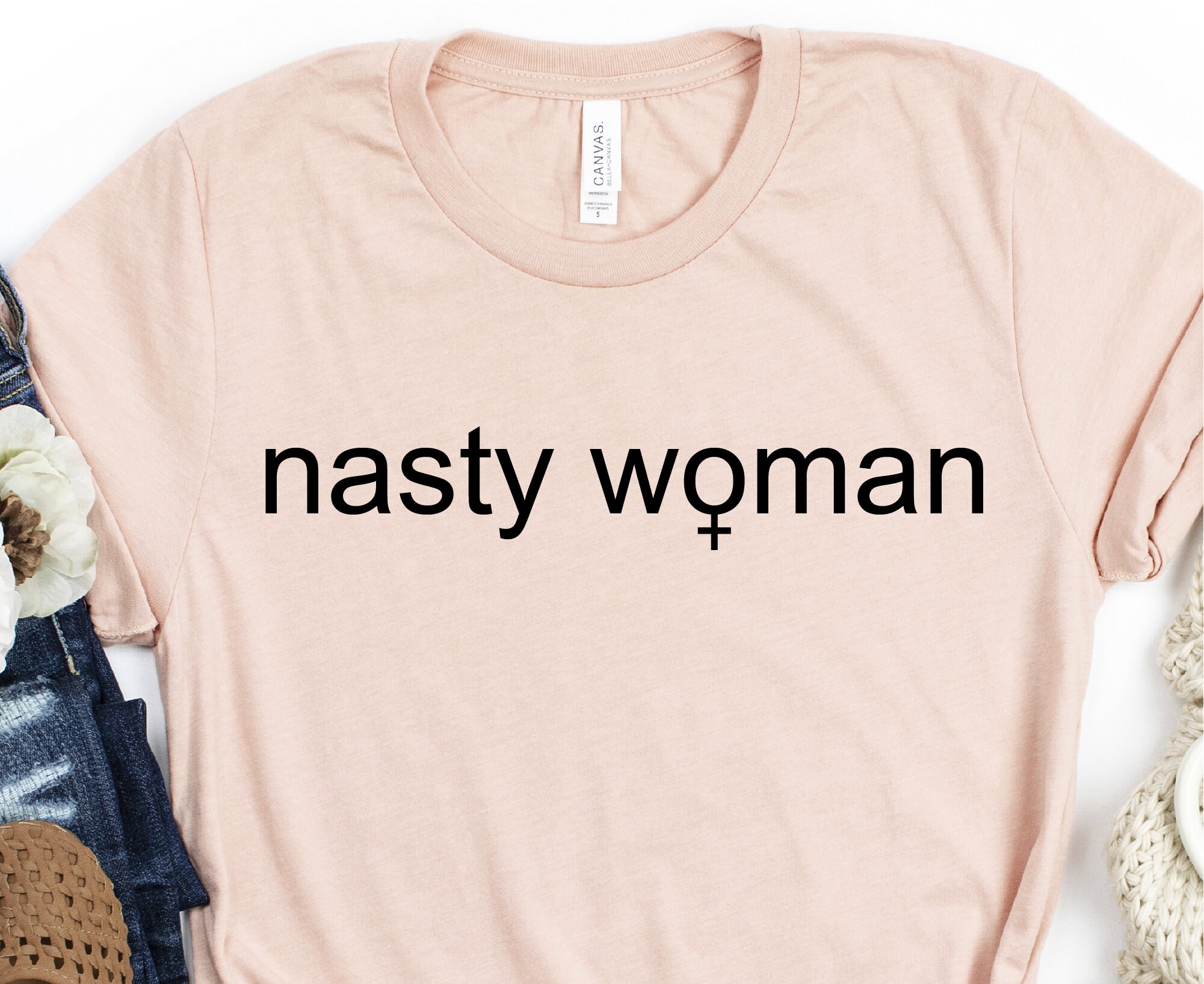 Nasty Woman Tshirt Women's Rights Equality Kamala Etsy