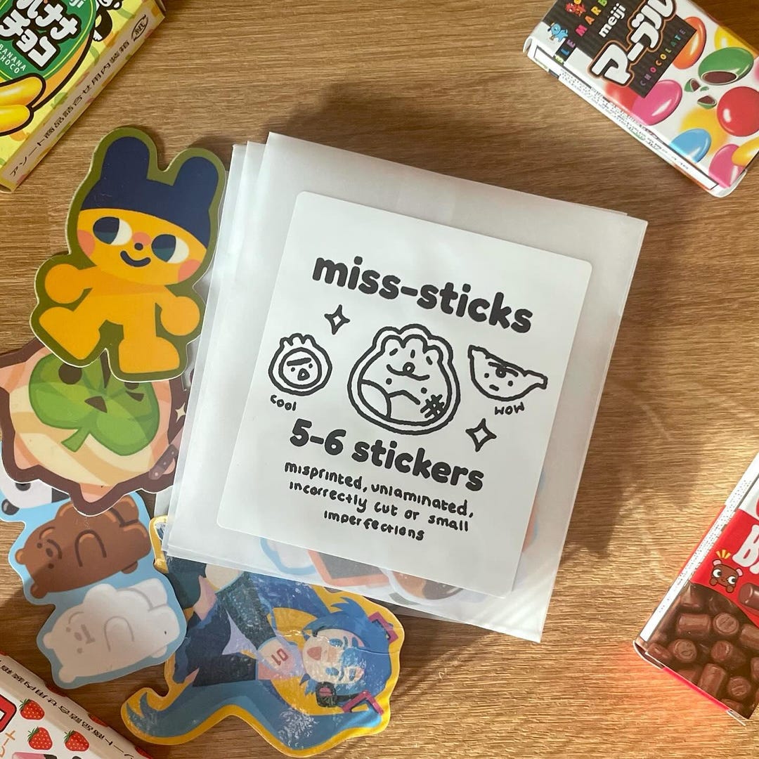 Miss-sticks Imperfect Sticker Bundle Mystery Pack - Etsy