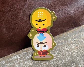 Omi Xiaolin Showdown Aang ATLA Glossy Vinyl Decal Sticker