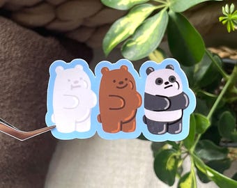 Bear Brothers Cartoon Gummy Bears Glossy Vinyl Decal Sticker