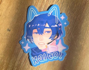 Kaito Cat Vocaloid Project Sekai Glossy Vinyl Decal Sticker