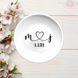 Engagement Ring Dish, Wedding Ring Dish, Engagement Gift, Wedding Gift, Bridal Gift, Anniversary Gift, Couples gift, Bride gift