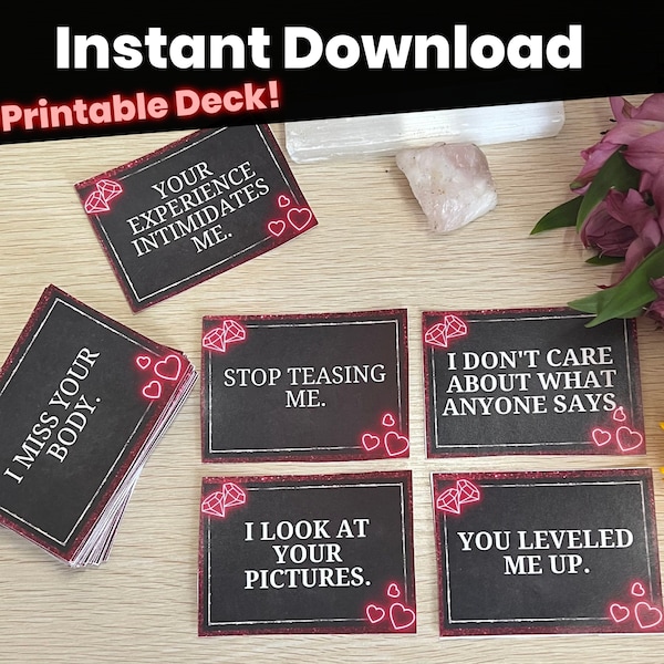 Printable: Alice's Spicy Love Notes Oracle Deck