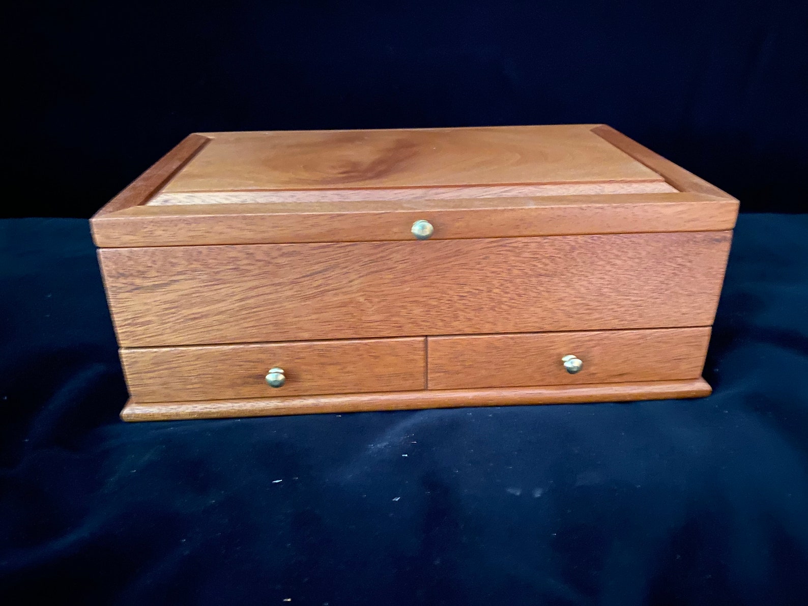 Mahogany Jewelry Box Etsy