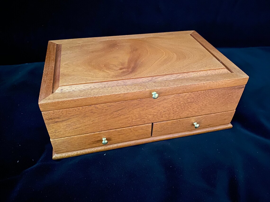 Mahogany Jewelry Box Etsy
