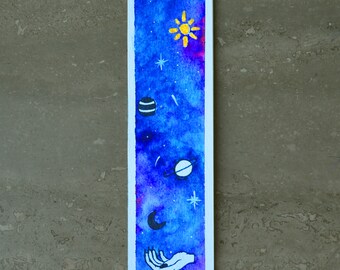 Galaxy Bookmark - watercolor - one-piece